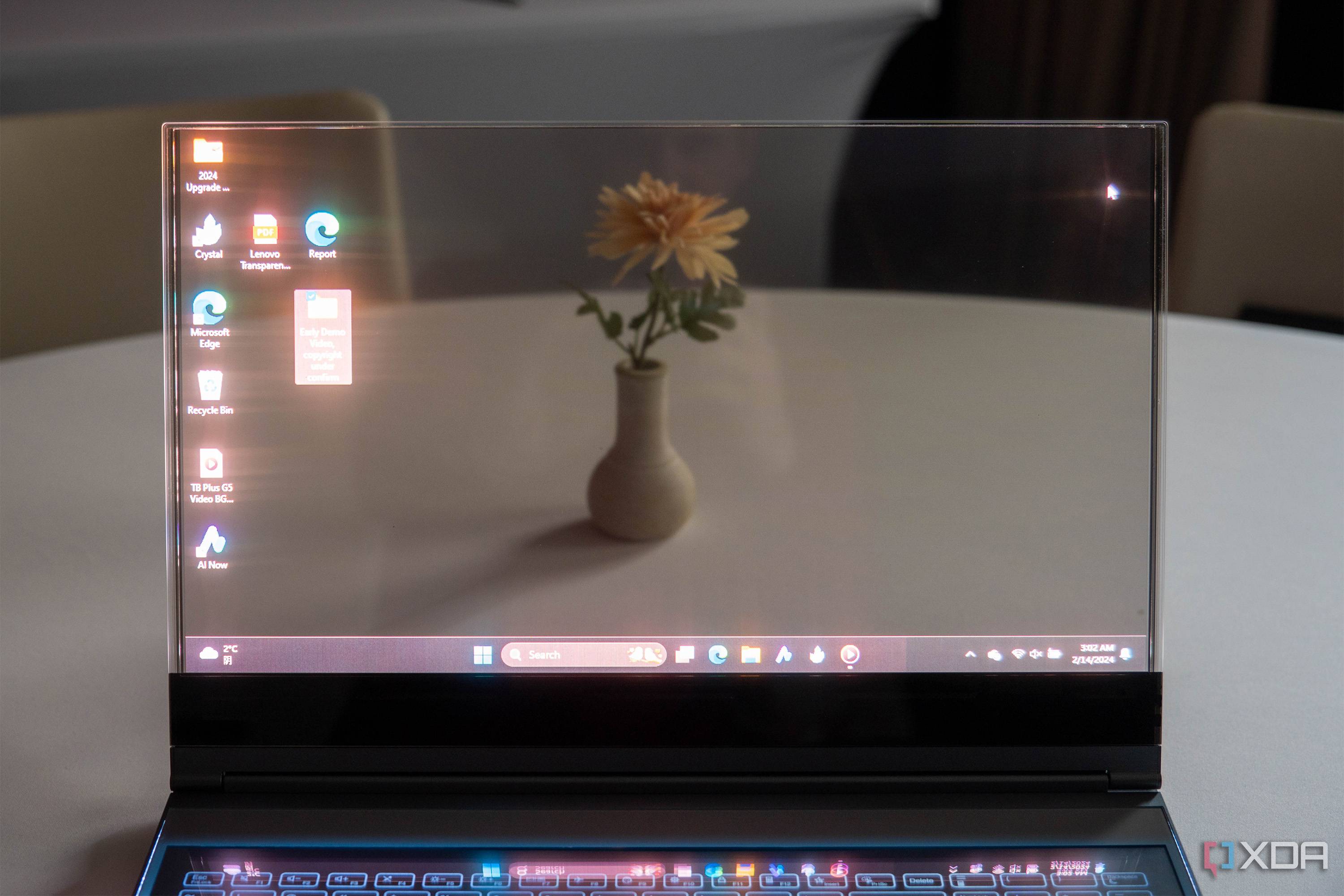 Lenovo's Transparent Display Laptop is the coolest thing at MWC