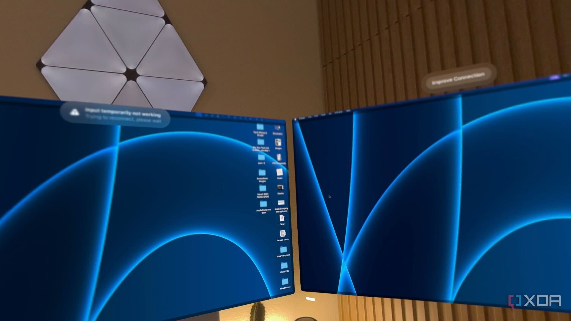 macOS home screens in Vision Pro.