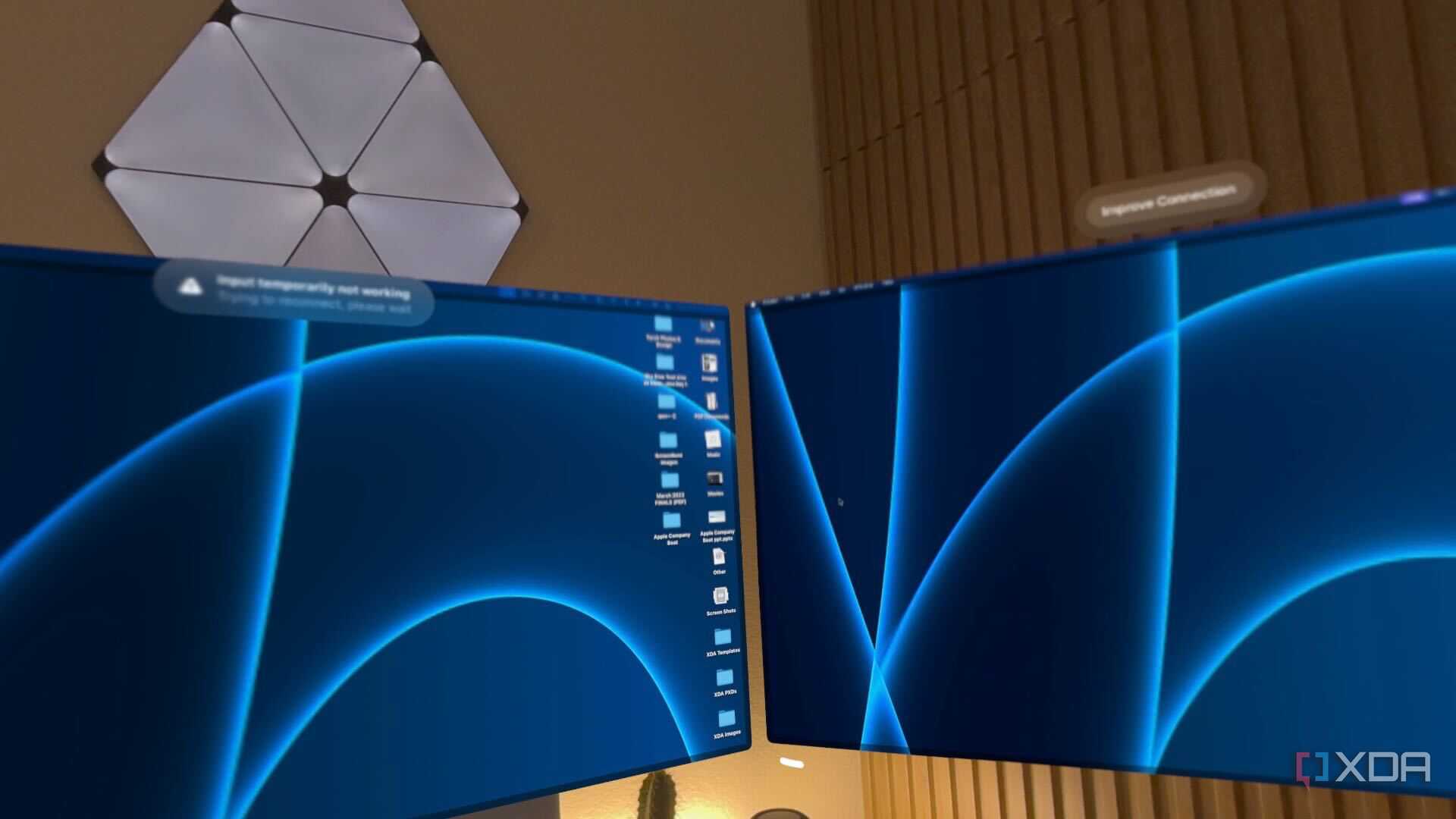 macOS home screens in Vision Pro.