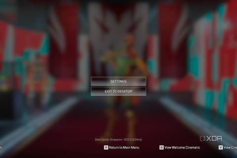 A screenshot showing the menu items in Apex legends.