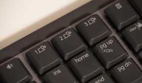 The device switching buttons on the MX Mechanical keyboard.