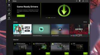 A screenshot showing the Nvidia app running on Windows.
