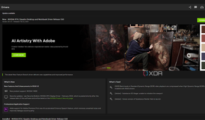 The Nvidia "Drivers" section