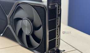 nvidia geforce rtx 4070 super founders edition closeup of hot air exhaust and io panel