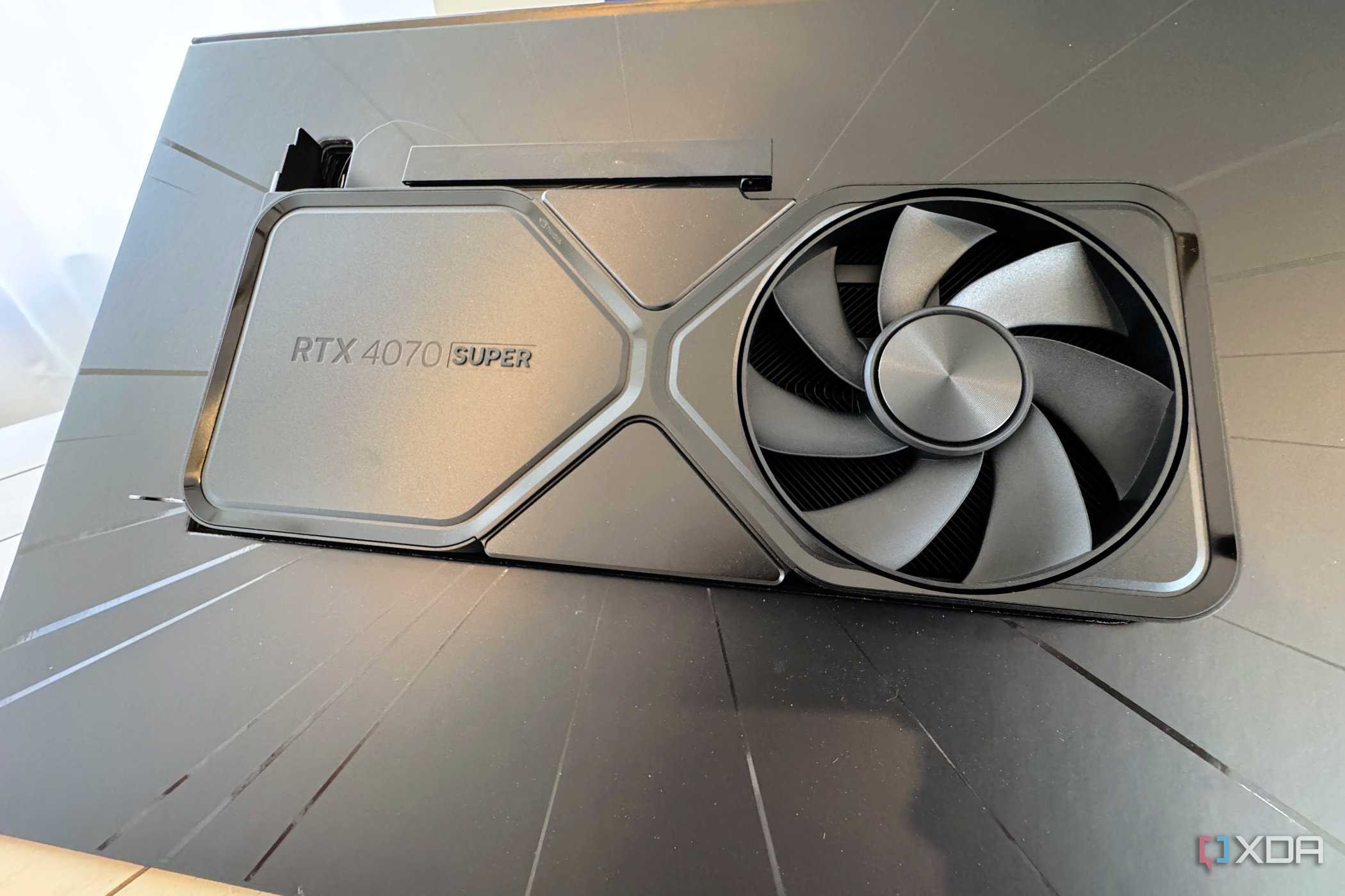 nvidia geforce rtx 4070 super founders edition in packaging