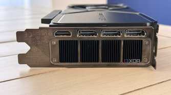 nvidia geforce rtx 4070 super founders edition showing the i/o ports