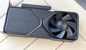 nvidia geforce rtx 4070 super founders edition on a table seen from the top