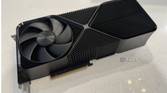 nvidia geforce rtx 4080 super fe graphics card seen from the bottom edge