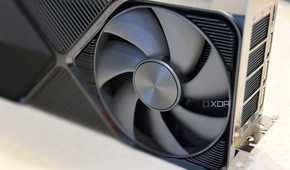 nvidia geforce rtx 4080 super fe io fan shown in closeup