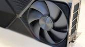 nvidia geforce rtx 4080 super fe io fan shown in closeup