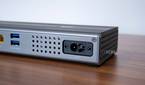 Close-up of the AC input on the OWC Thunderbolt Go Dock