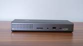 Front view of the OWC Thunderbolt Go Dock