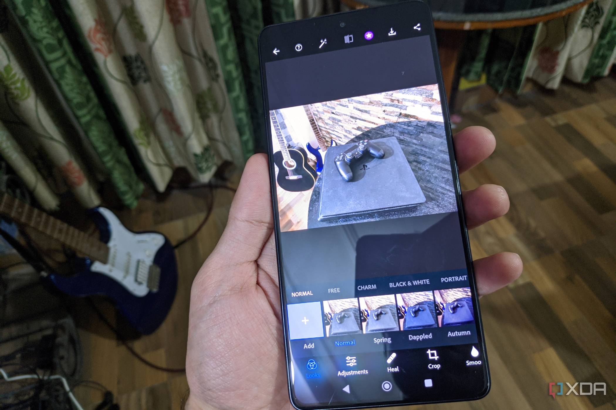 A screenshot of the Android version of Photoshop running on the Poco F5