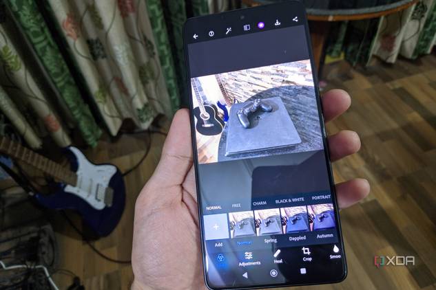 A screenshot of the Android version of Photoshop running on the Poco F5