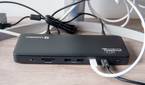 Front view of the Plugable TBT4-UD5 docking station