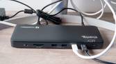 Front view of the Plugable TBT4-UD5 docking station