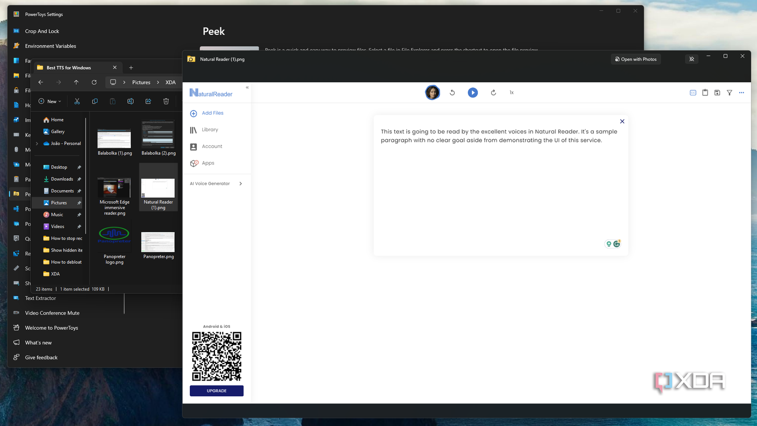 Screenshot of a file preview powered by PowerToys Peek