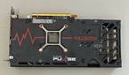An image showing the backplate of the Radeon 7600 Pulse OC GPU.