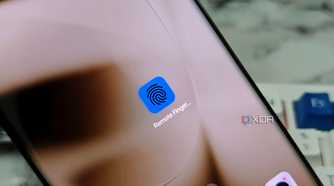 An image showing the remote Fingerprint app installed on an Android phone.