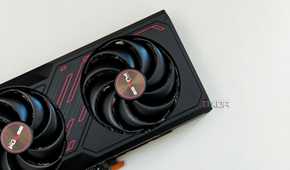 An image showing the cooling fans of the Sapphire Radeon RX 7600 Pulse OC GPU.