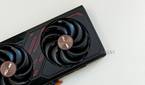 An image showing the cooling fans of the Sapphire Radeon RX 7600 Pulse OC GPU.