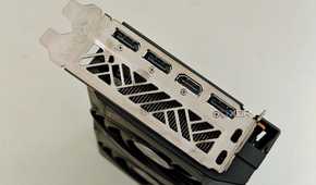 An image showing the IO panel of the Sapphire Radeon RX 7600 Pulse OC GPU.