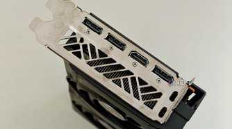 An image showing the IO panel of the Sapphire Radeon RX 7600 Pulse OC GPU.