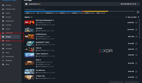 Steam Client showing where to locate your Games.