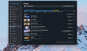 A screenshot of a steam NAS mounted Drive.