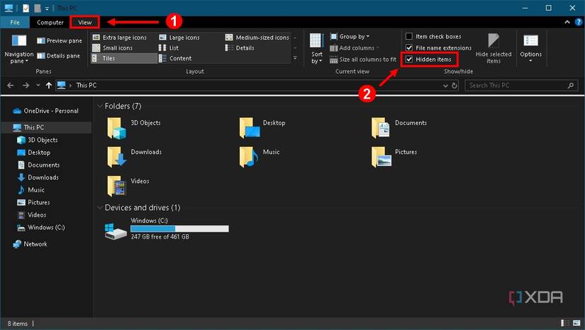 File Explorer Hidden How to show hidden files on Windows 10 and 11