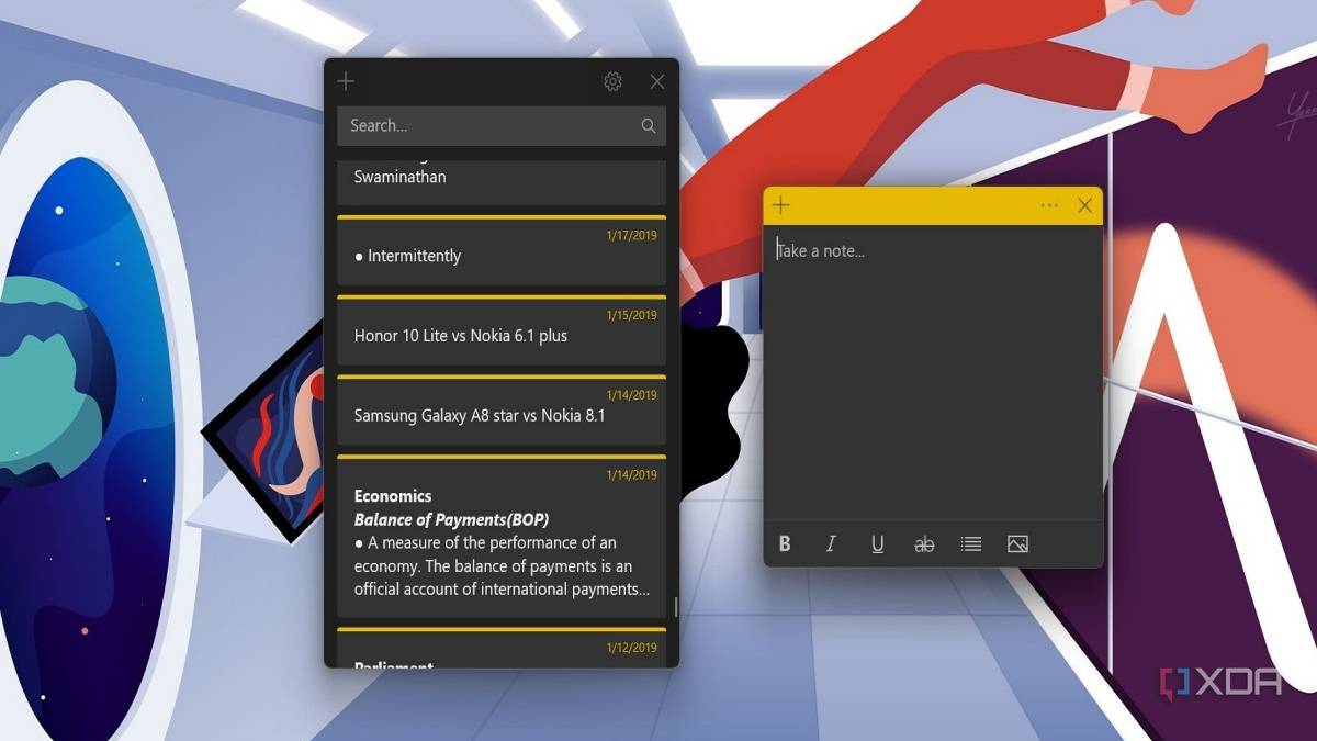 Leaker shows the first look of the revamped Sticky Notes app