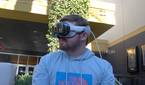 A picture of me wearing Apple Vision Pro.