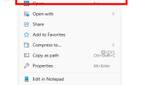 Screenshot of Windows 11 file explorer context menu with labels