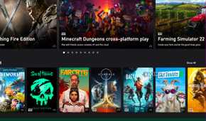 Xbox Game Pass browser window