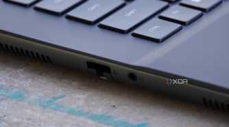 Ethernet and headphone jacks on the m16 R2.