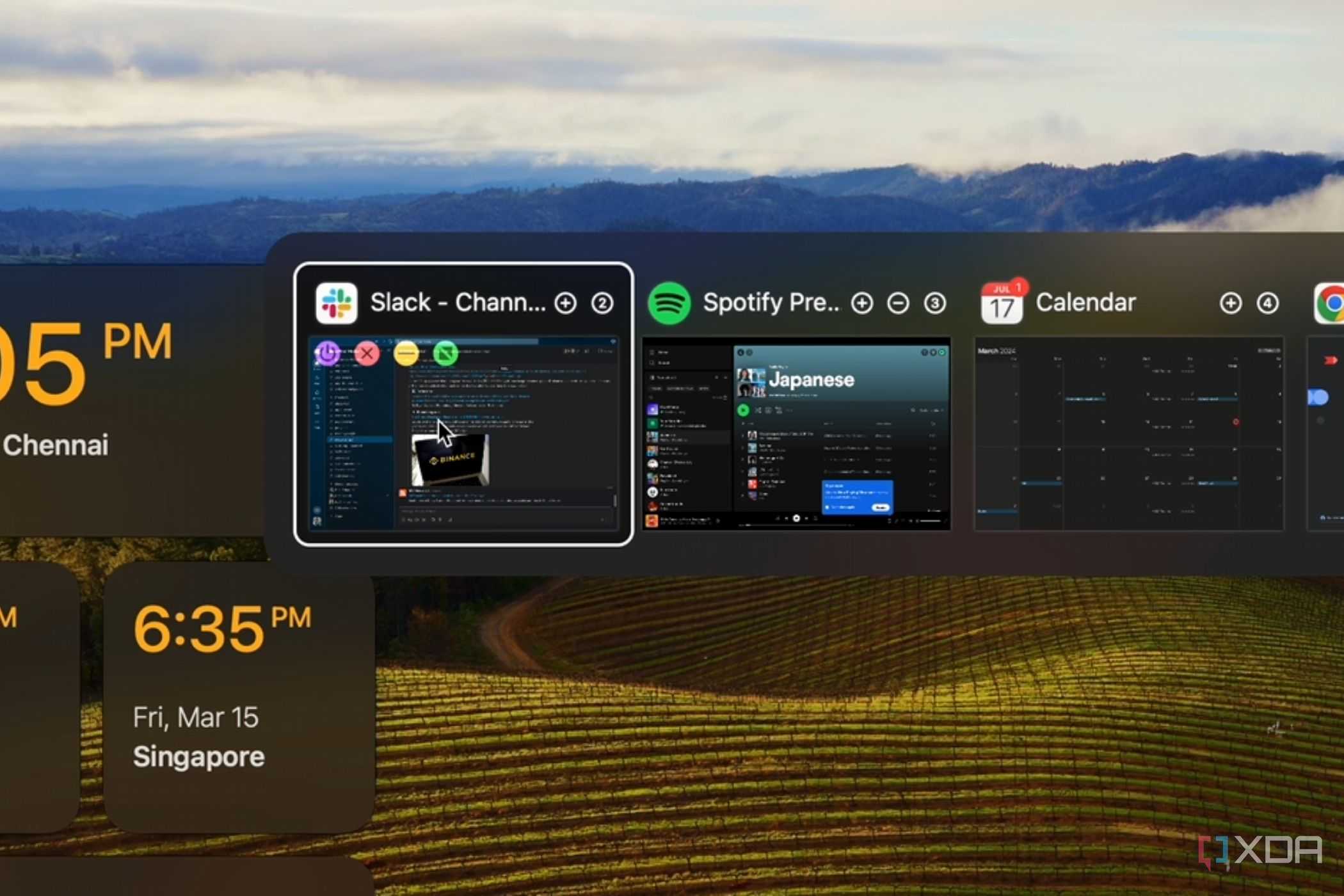 A screenshot showing the AltTab window-switcher on Mac.