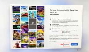 The PC Game Pass ad inside the Windows 11 ARM64 installer