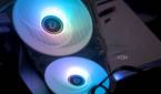 Arctic Liquid Freezer III 360 A-RGB fans spinning