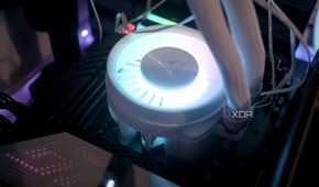 Arctic Liquid Freezer III 360 A-RGB installed with its RGB on