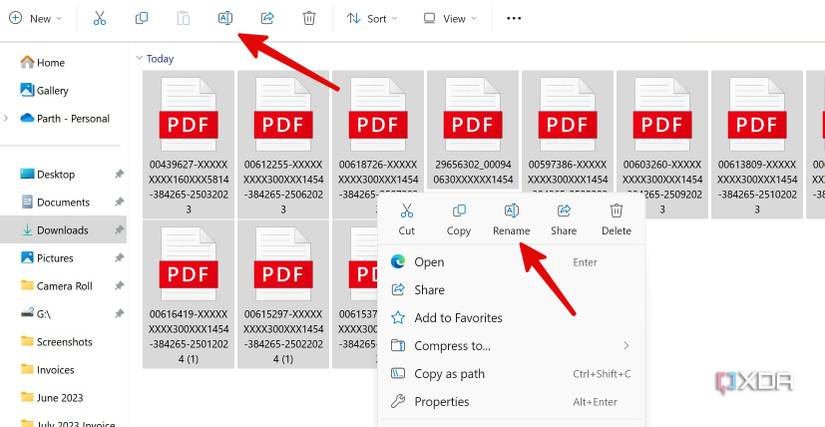 rename files on Windows