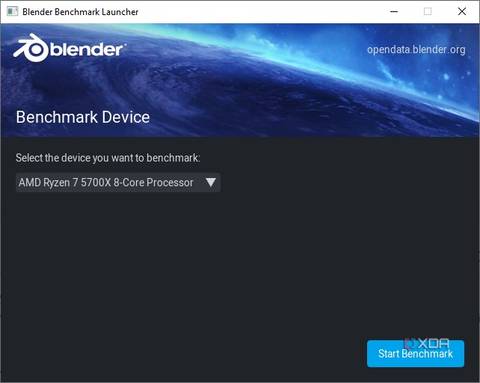 Blender open data benchmark CPU