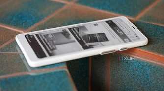 boox palma screen, side view