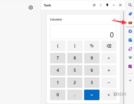 Microsoft Edge tools menu
