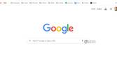 Google Chrome homepage