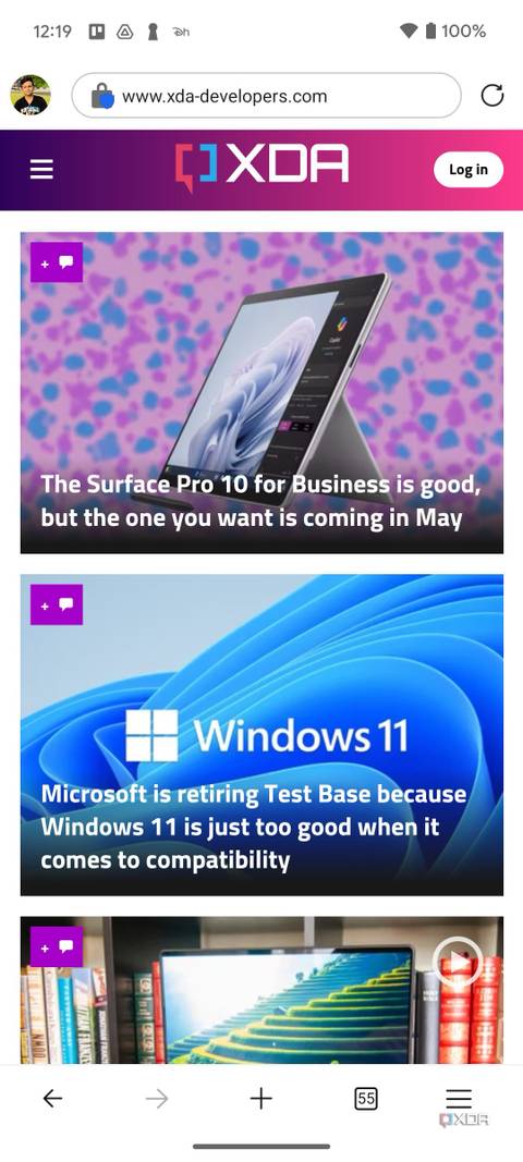 Microsoft Edge on Android