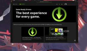 A screenshot showing the Driver update page in GeForce Experience.