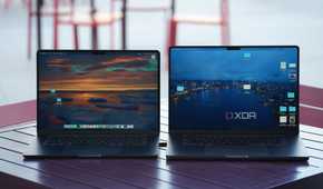 15-inch MacBook Air next to 16-inch MacBook Pro