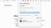 Microsoft Edge workspace