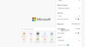 Microsoft Edge home layout settings
