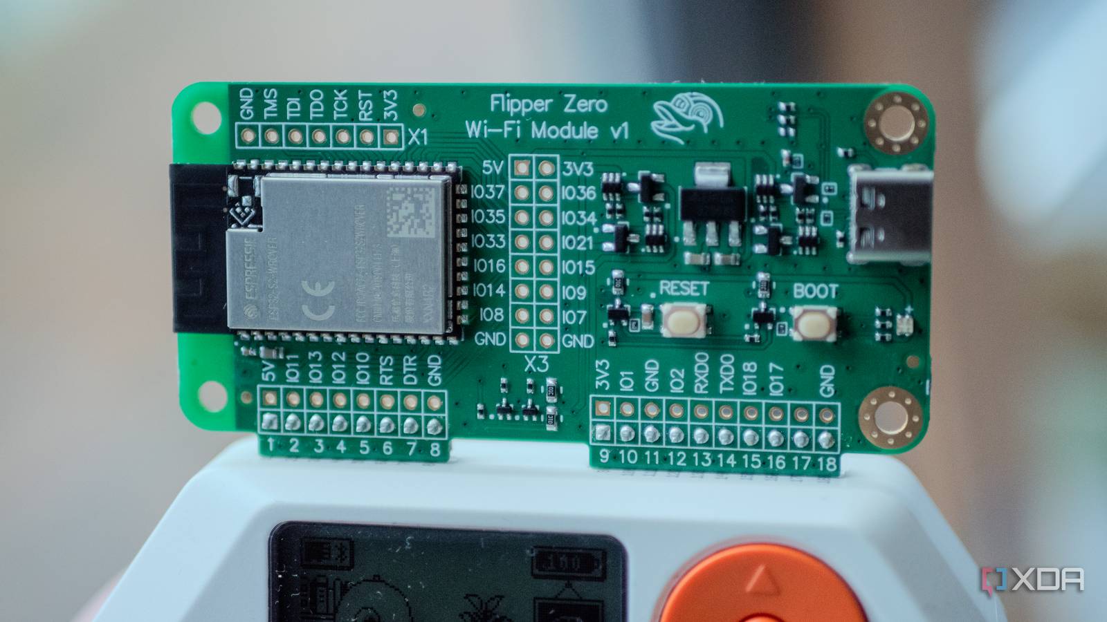 The Wi-Fi Dev board of the Flipper Zero